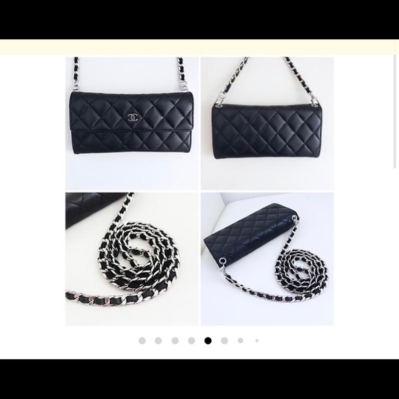 Authentic Chanel leather Wallet with chain. - Picture 11 of 14